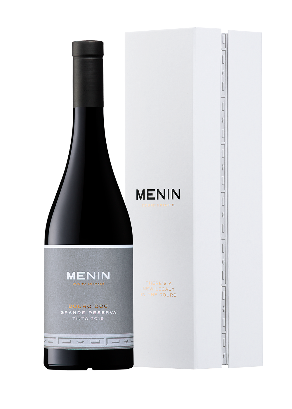 imagem da garrafa e caixa menin grande reserva tinto