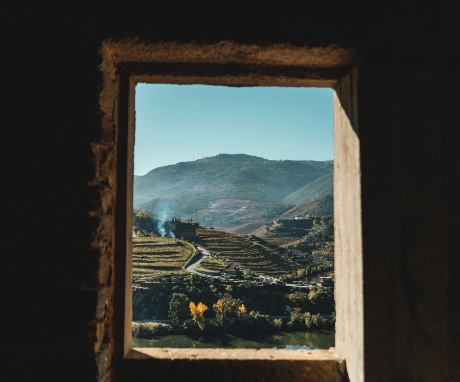 view of the douro through a window
