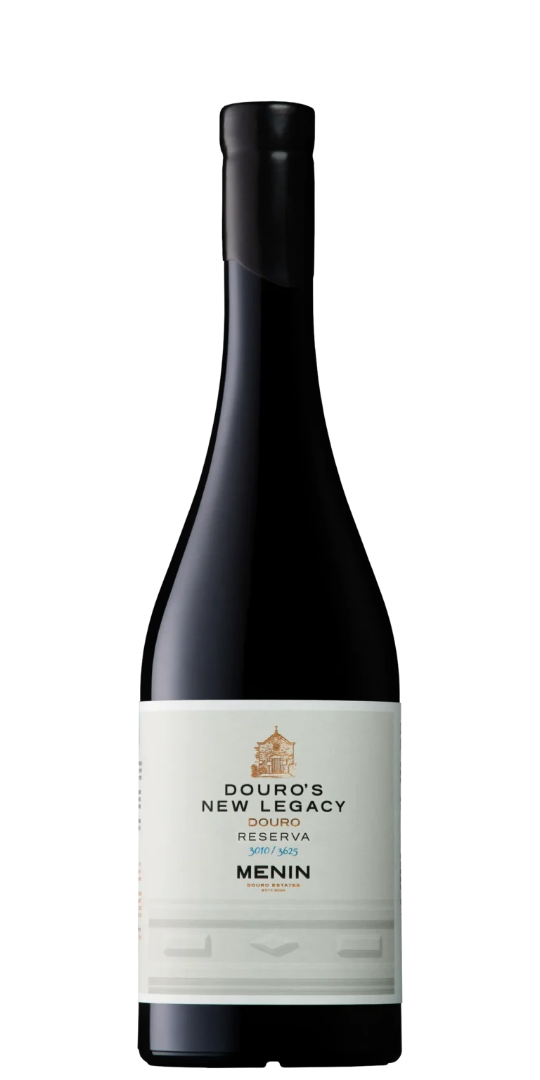 Foto de produto, sem fundo, do vinho Menin Douro's New Legacy