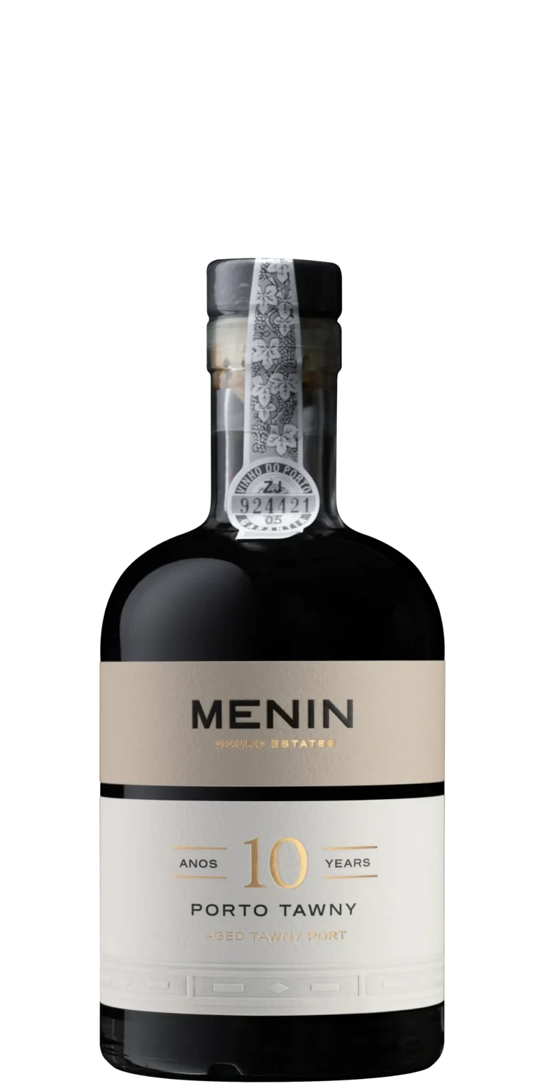 Foto de produto, sem fundo, do vinho Menin Porto Tawny 10 Anos