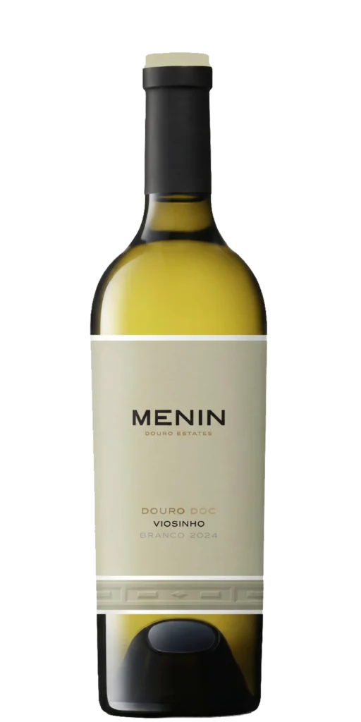 Foto de produto, sem fundo, do vinho Menin Viosinho