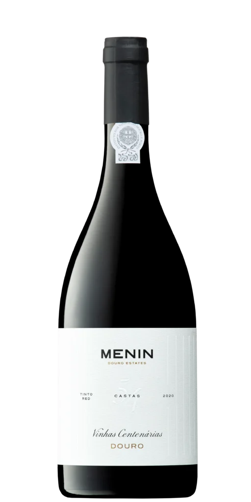 Foto de produto, sem fundo, do vinho Menin 54 Castas Vinhas Centenárias