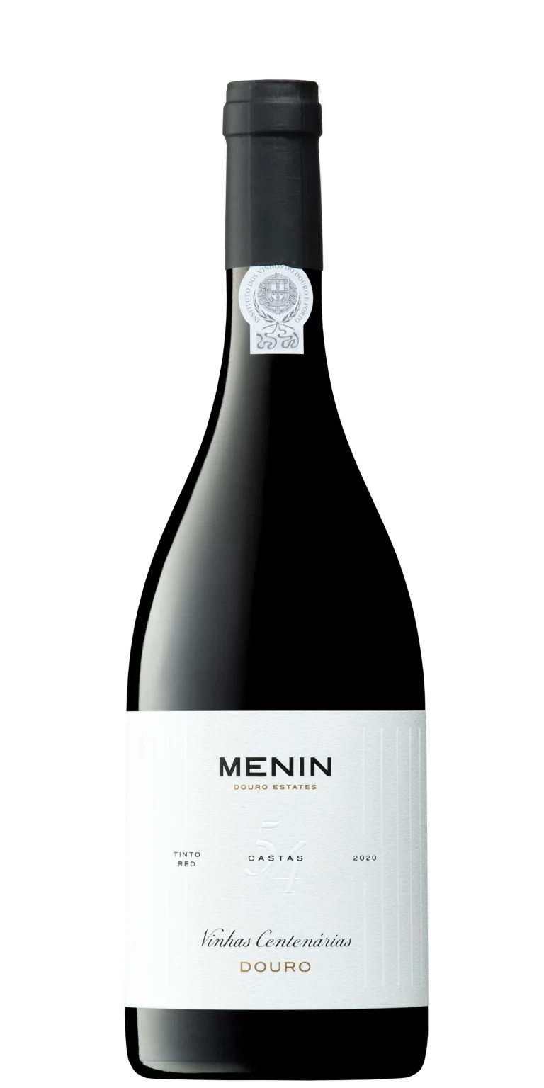 Foto de produto, sem fundo, do vinho Menin 54 Castas Vinhas Centenárias
