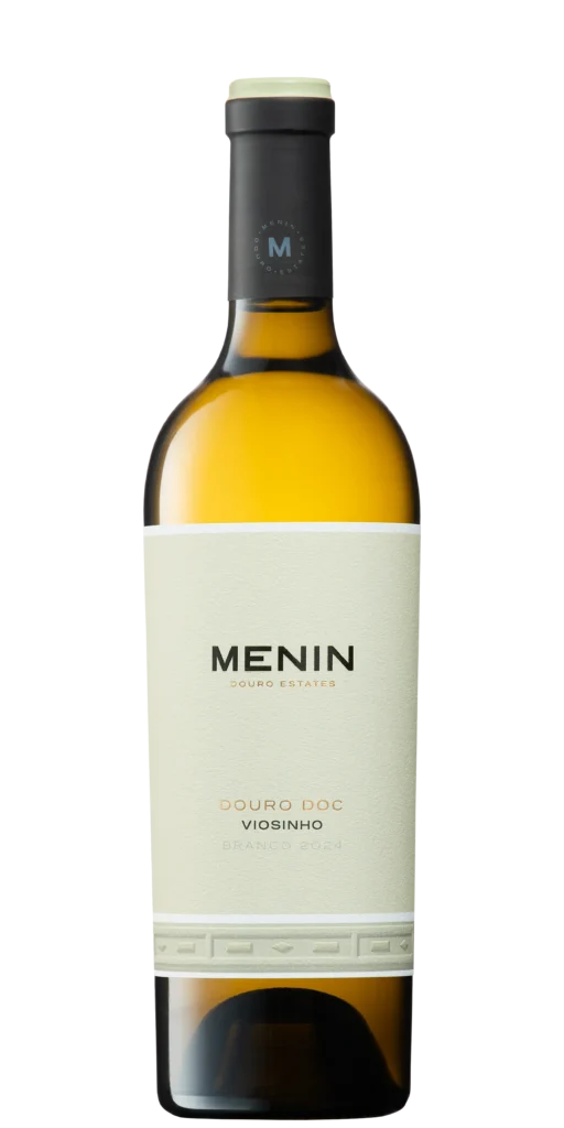 Foto de produto, sem fundo, do vinho Menin Viosinho